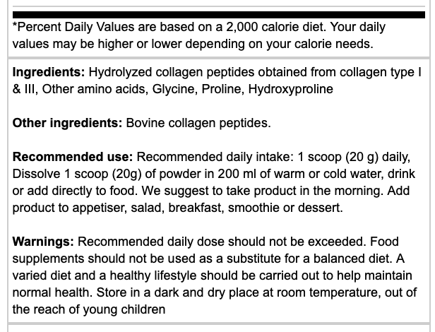 Osavi Collagen Hydrolyzed Type 1 and 3 300g