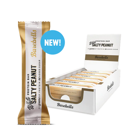 Barebells White Chocolate Salty Peanut Protein Bar 12 x 55g