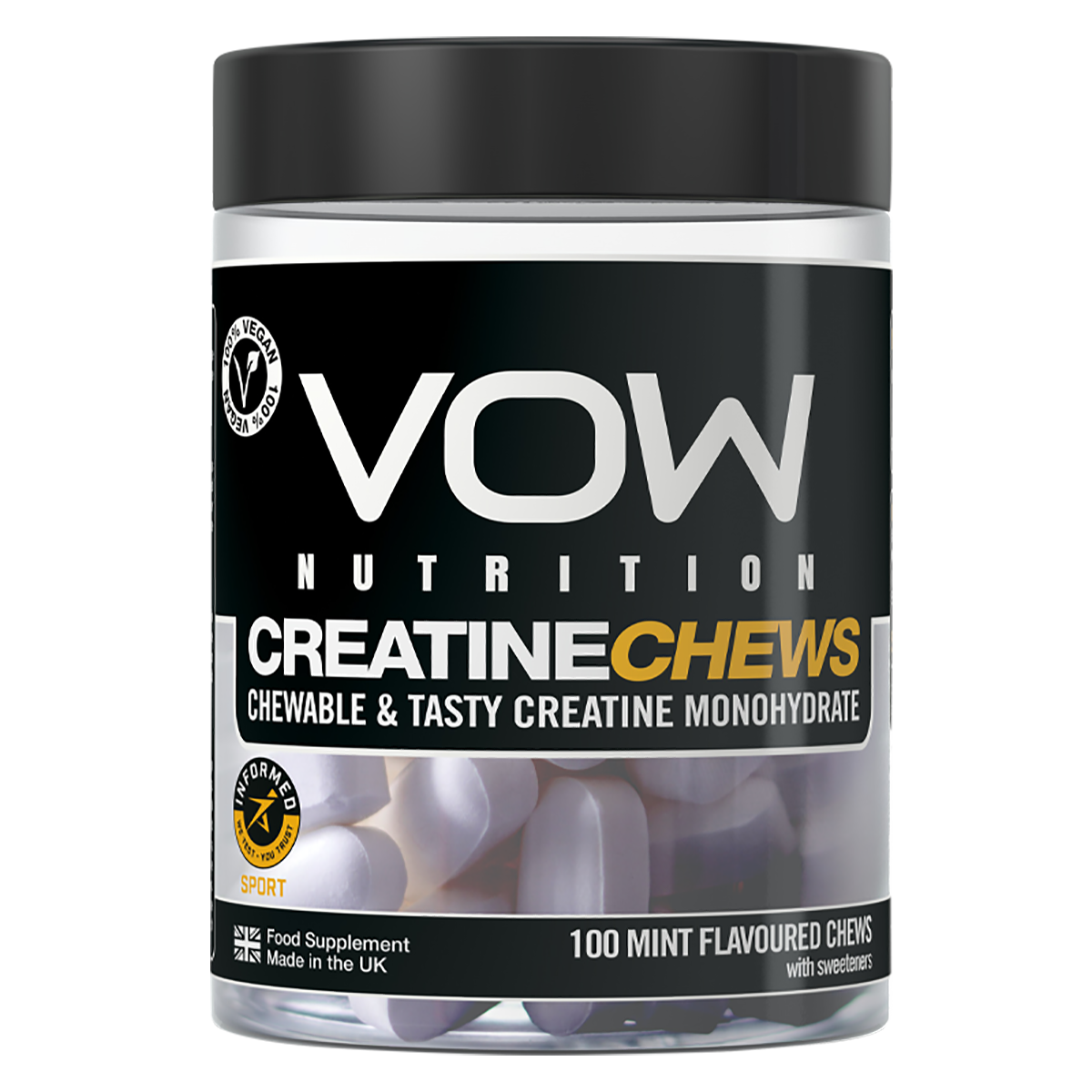 VOW Nutrition Creatine Chews 100 Tabs