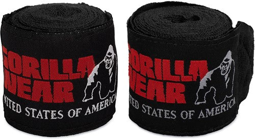 Gorilla Wear Boxing Hand Wraps - Black