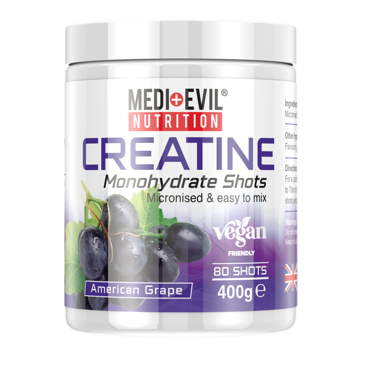 Medi Evil Creatine Monohydrate 400g