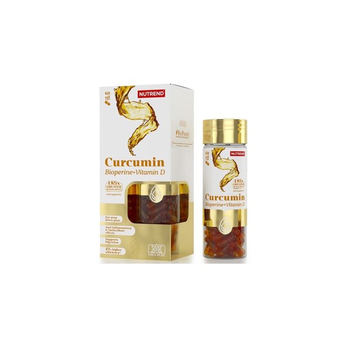 Nutrend Curcumin + Bioperine + Vitamin D3 60 Caps