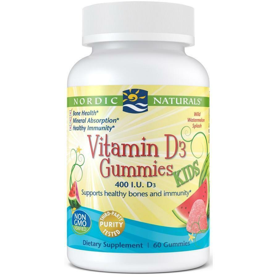 Nordic Naturals Vitamin D3 Gummies Kids 400IU 60 Gummies - Out of Date